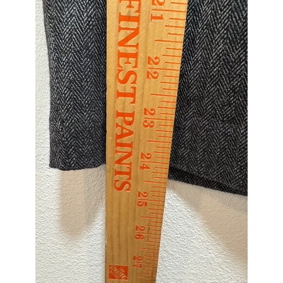 Mossimo Stretch Womens Gray Herringbone Pencil Skirt Size 16 Side Zip - Picture 7 of 7